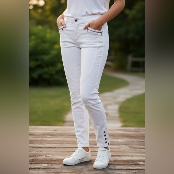 Peruvian Connection Ryder Pants Cream Size 4 - Picture 3 of 10